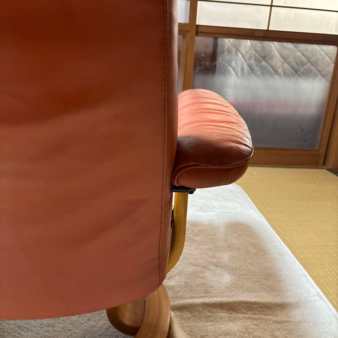 美品　エコーネス ストレスレス コン サル 本革リクライニングチェア