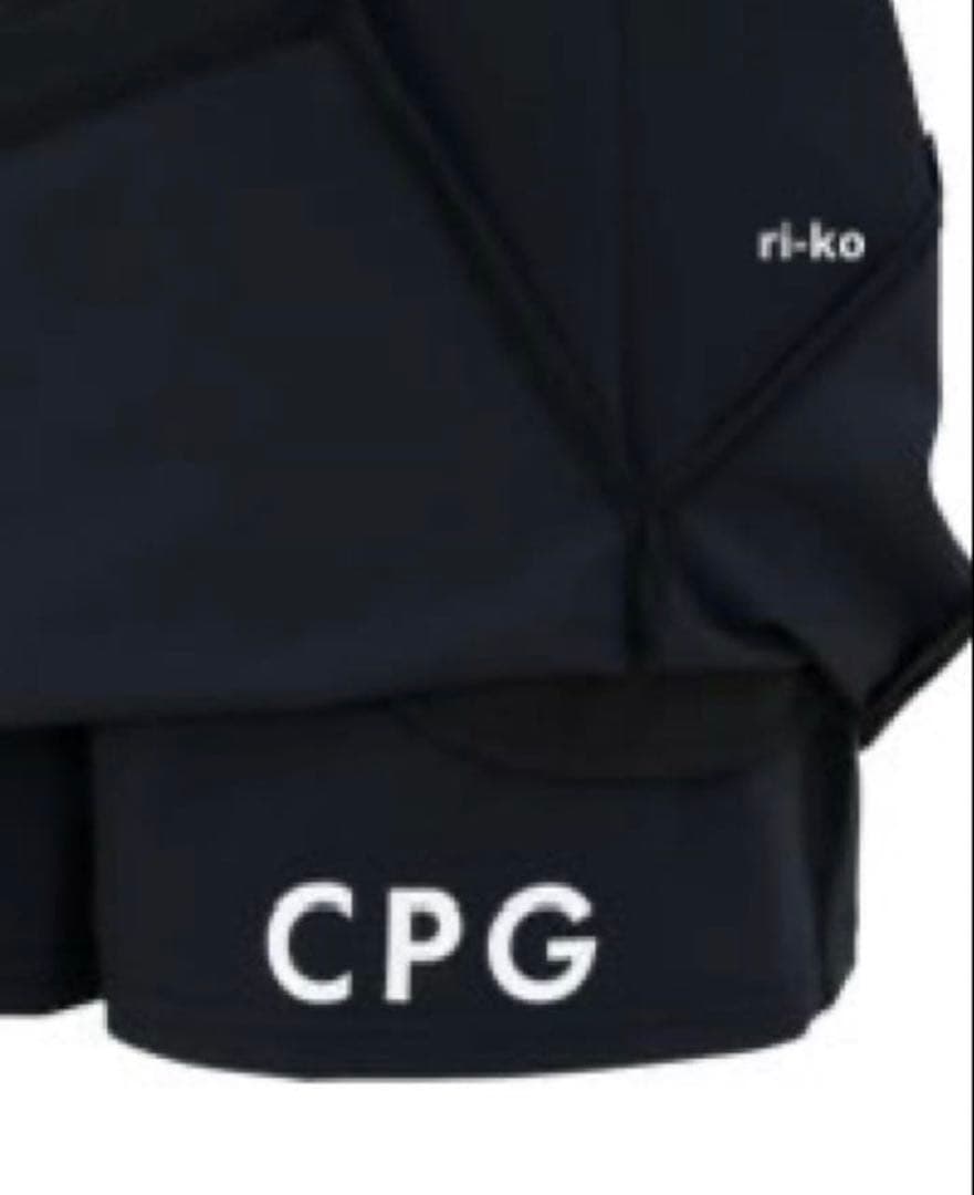 【新品タグ付】 CPG♪ブラック スカート サイドスリット インナーパンツ一体型