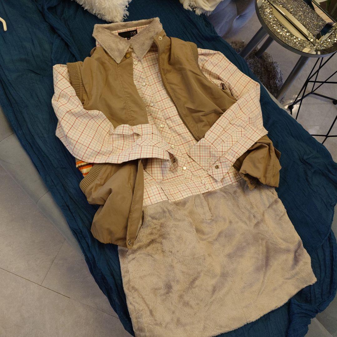 23区　ワンピース　ミニ丈　異素材　新品　レディース　ゴルフウェア　未使用