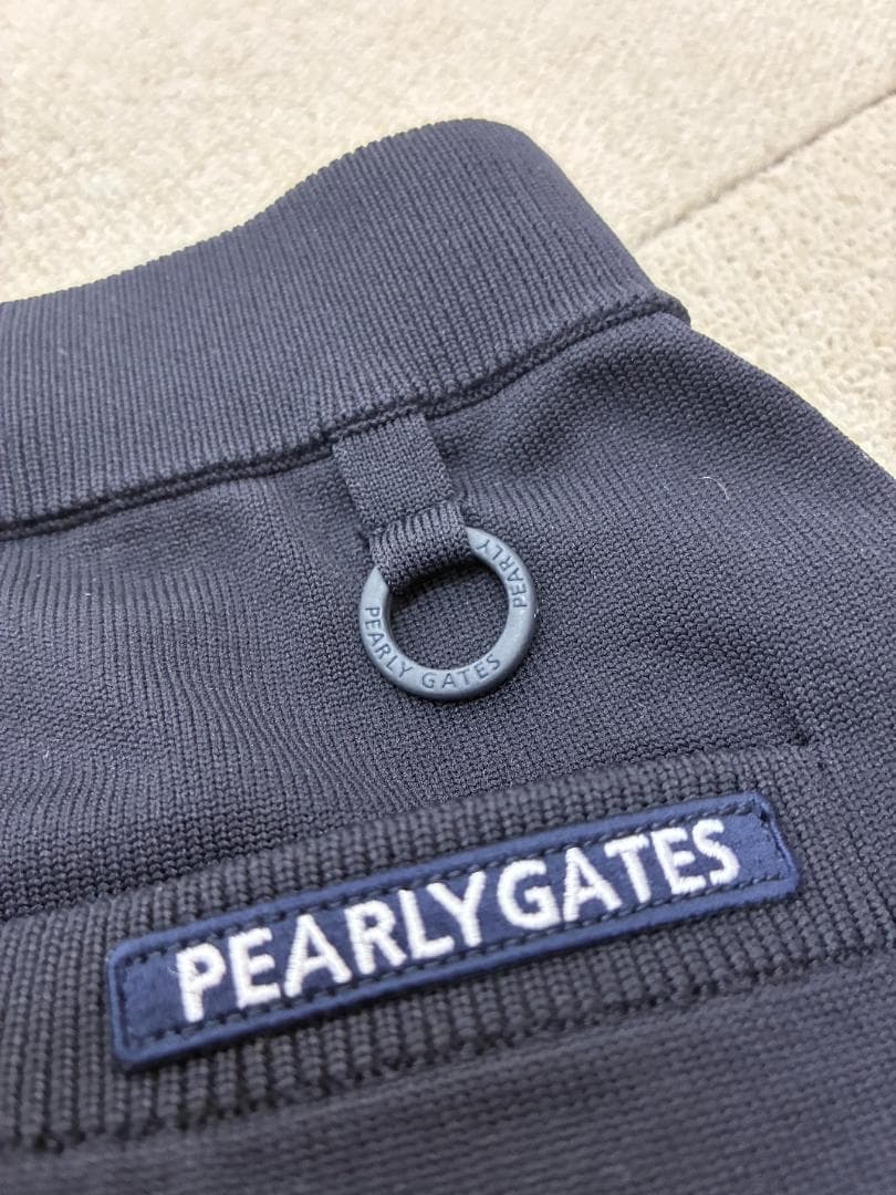 L03151）未使用　 PEARLY GATES　天竺×ワッペン ニットスカート