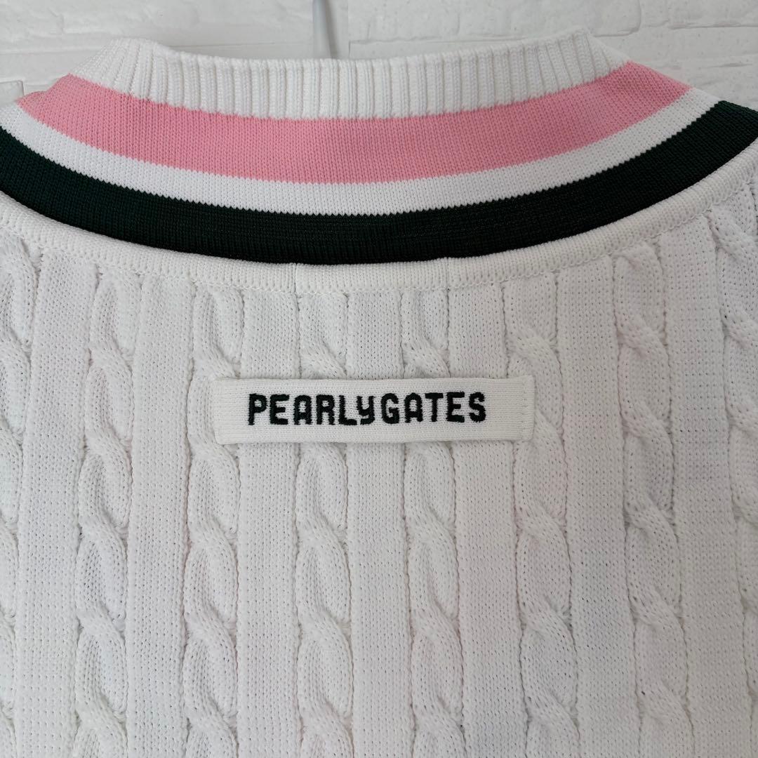 【新品】PEARLY GATES パーリーゲイツ　ニットベスト　サイズ4 白