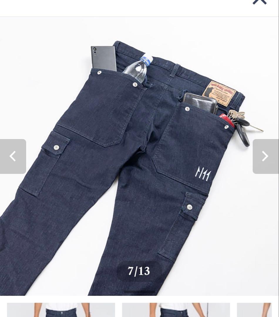 ザバックウォーター✖️JoestyleコラボBLACKカーゴパンツ 30インチ