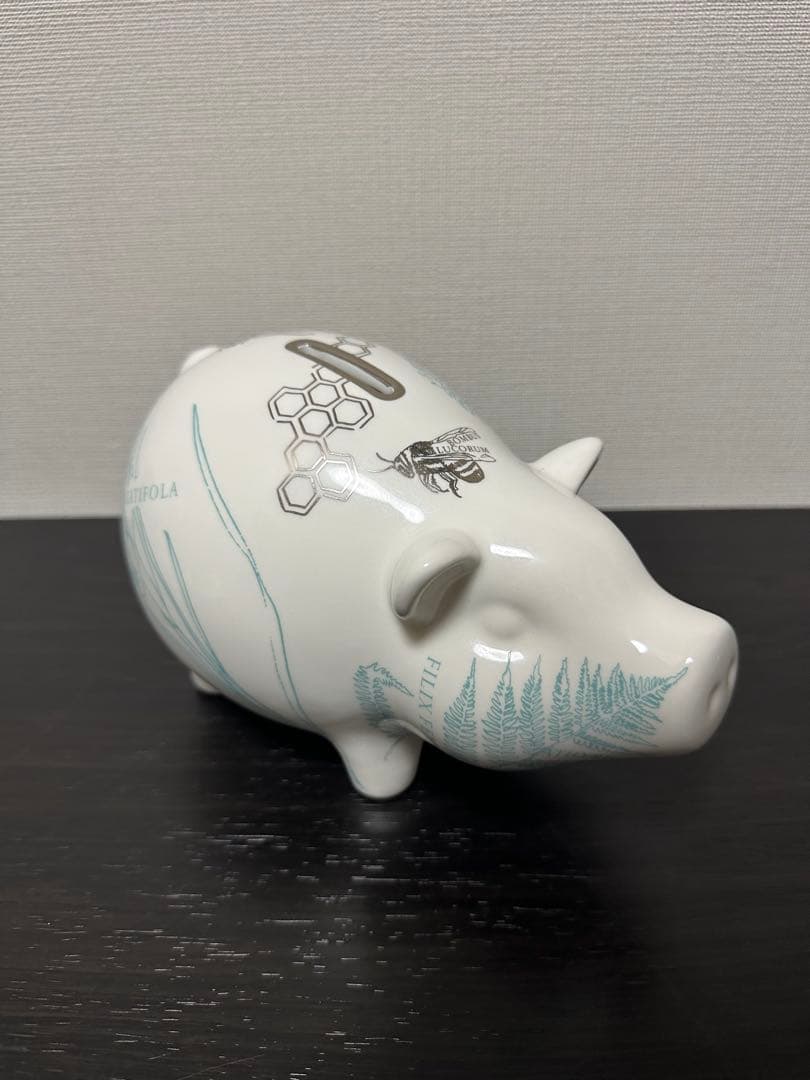 ティファニー ピギーバンク 貯金箱 陶器 ホワイト