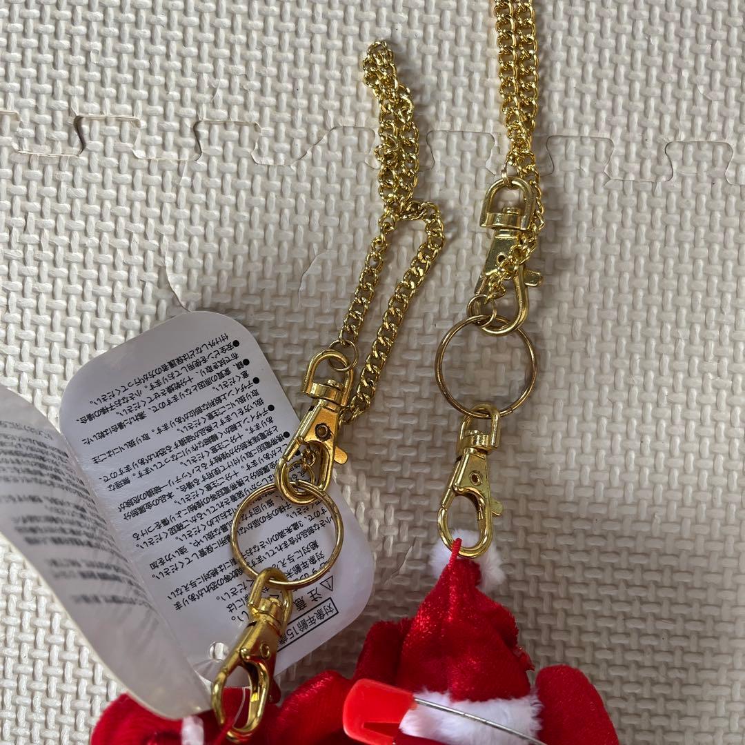 激レア ディズニー クリスマス ミッキー ミニー プラッシュキーチェーン