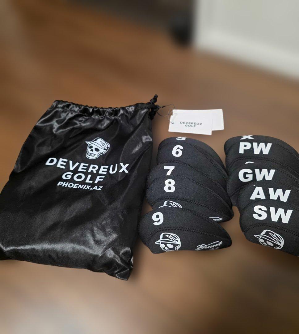 【総額18万超】DEVEREUX GOLF キャディバッグ＆ヘッドカバーセット