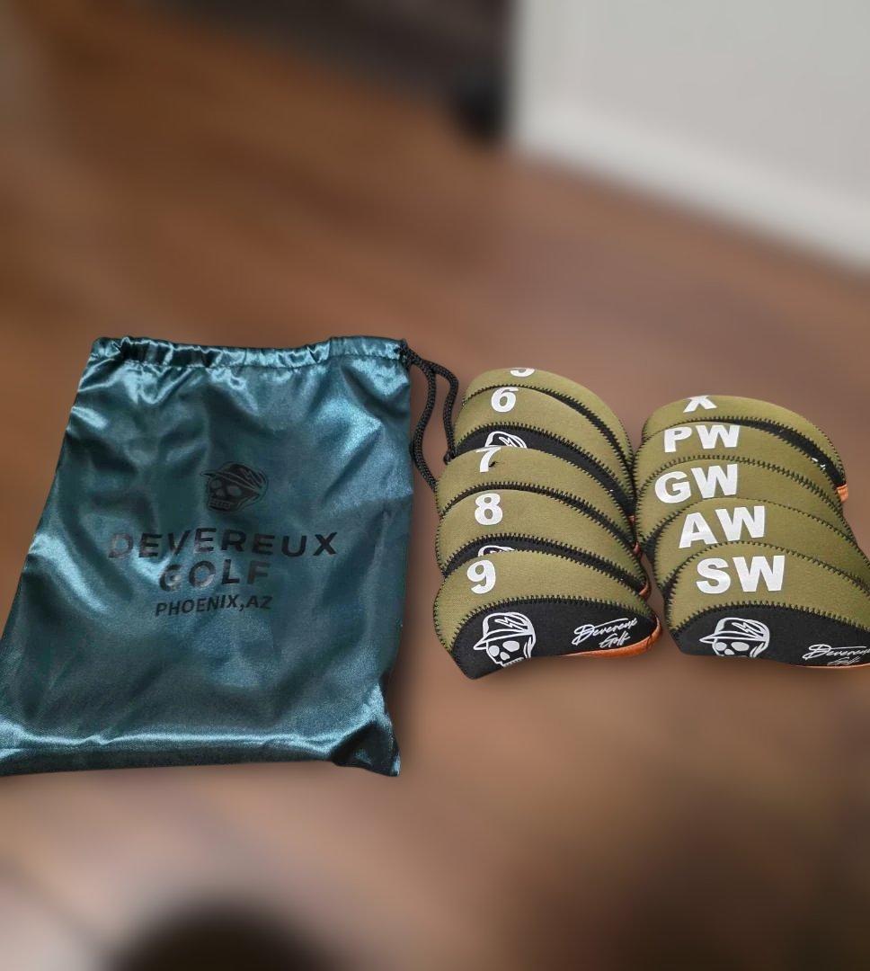 【総額18万超】DEVEREUX GOLF キャディバッグ＆ヘッドカバーセット