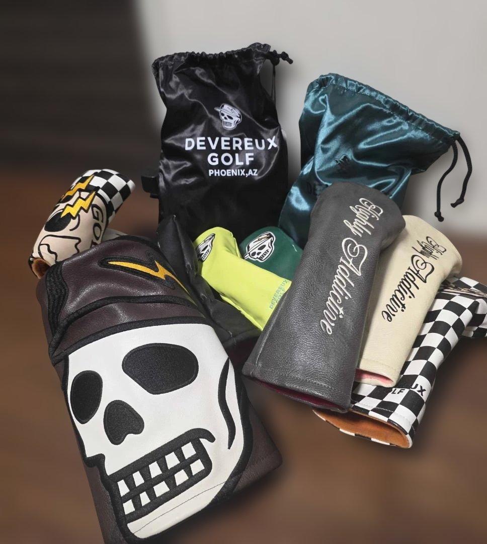 【総額18万超】DEVEREUX GOLF キャディバッグ＆ヘッドカバーセット