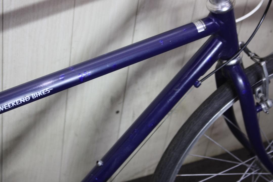 あさひ製WEEKEND アルミ 26型 シマノ7速 440mm BLUEクロス