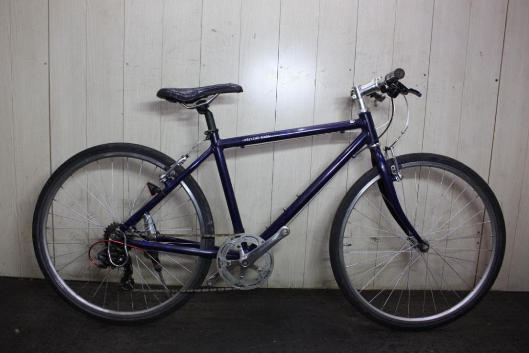 あさひ製WEEKEND アルミ 26型 シマノ7速 440mm BLUEクロス