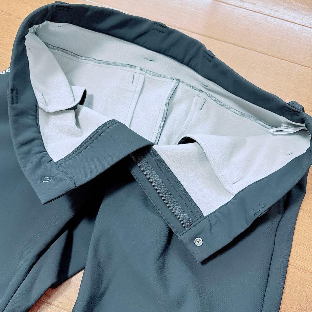 23区GOLF メンズ 裏起毛 ストレッチ パンツ 黒 LL（W86-94）