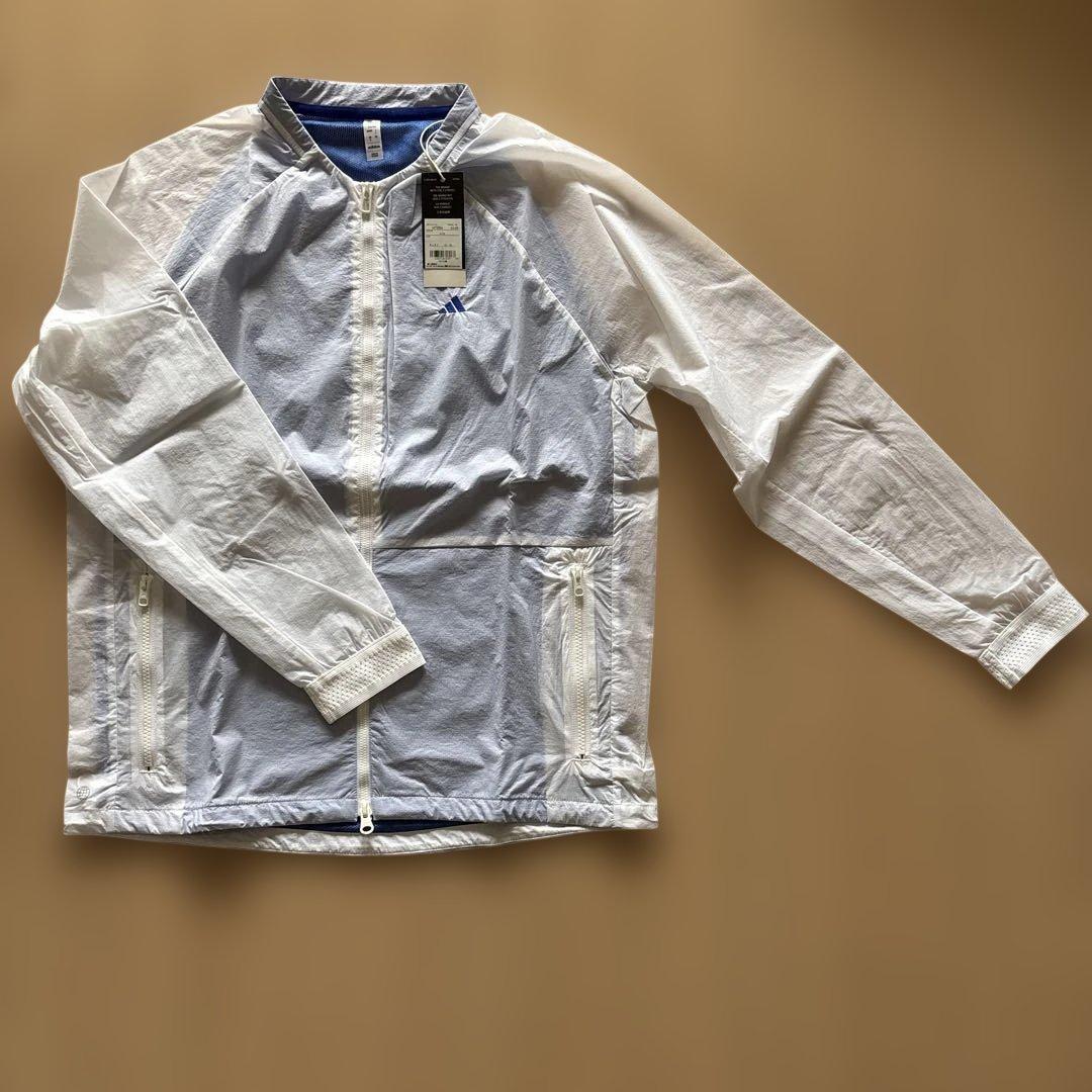 ☆新品☆adidas GOLF アディダスストレッチ ウィンドブレーカー 白L