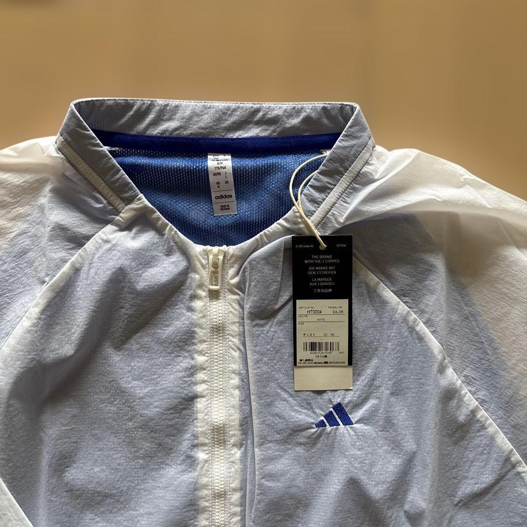 ☆新品☆adidas GOLF アディダスストレッチ ウィンドブレーカー 白L