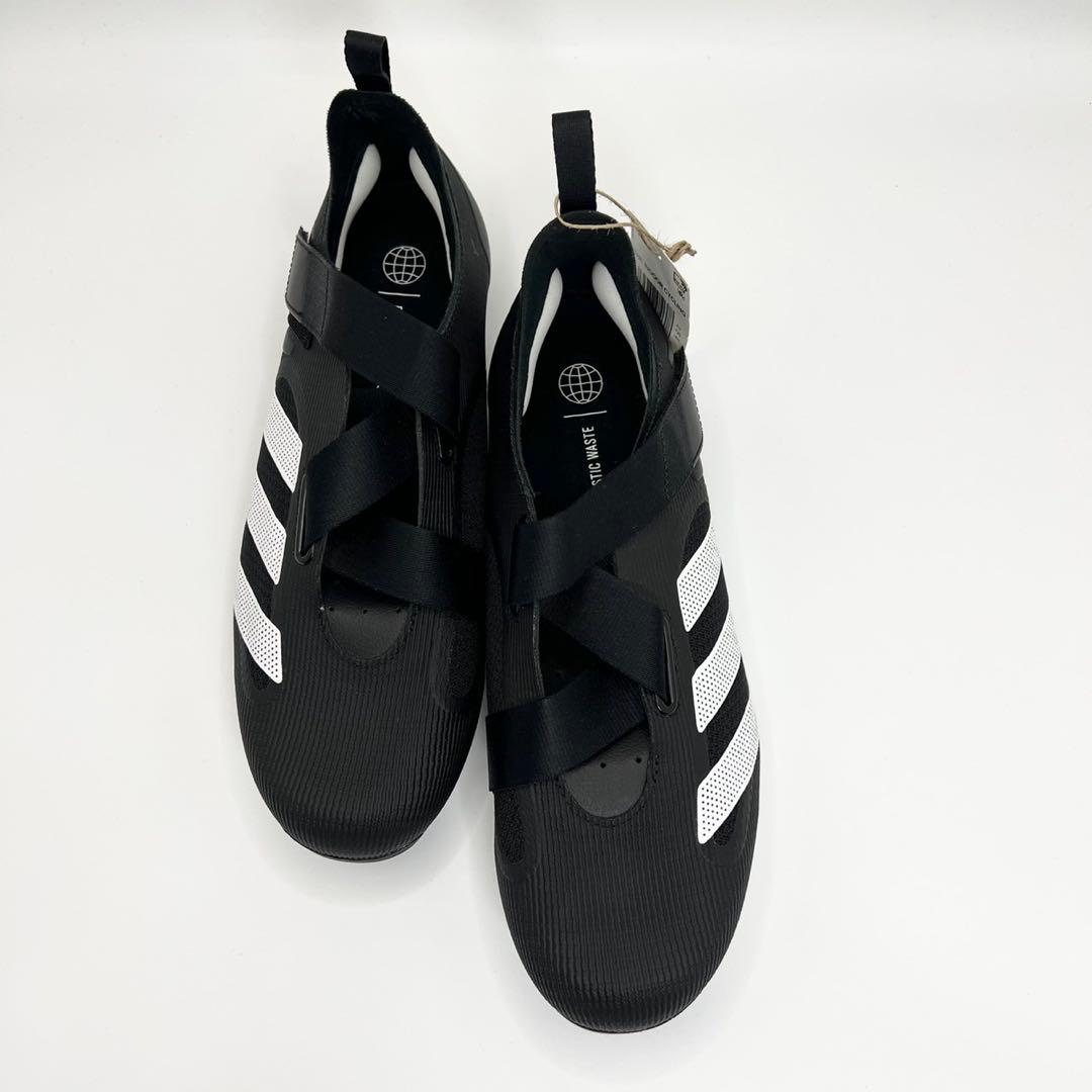 adidas サイクリングシューズ ブラック/ホワイト25cm