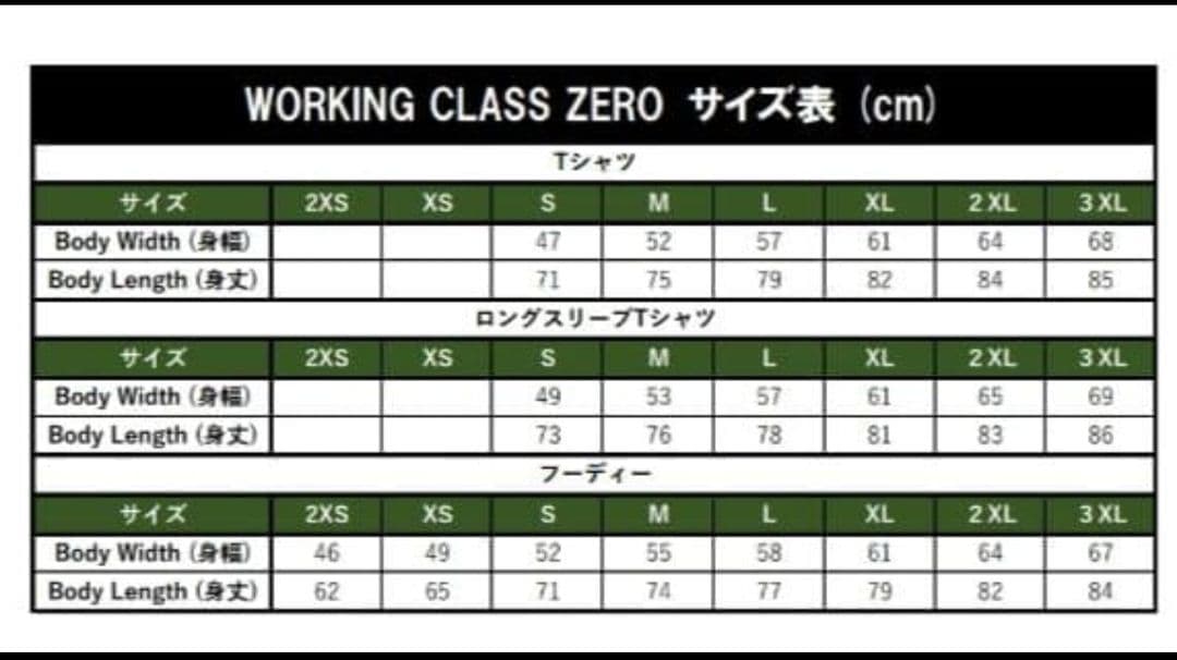 working class zeroフーディーパーカー　ワーキングクラスゼロ