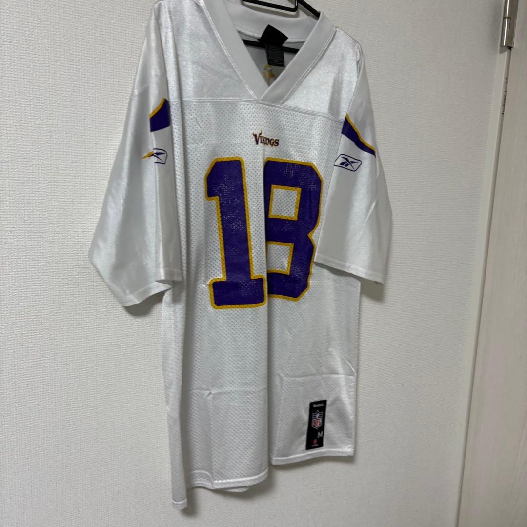 【NFL】reebok Vikings ゲームシャツ　リーボック #18