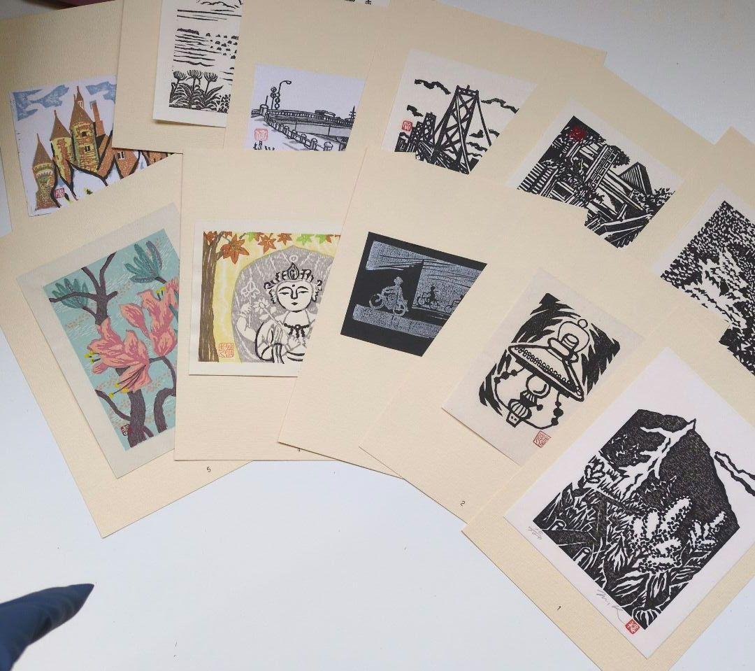 青森版画　木版画　版画集　手摺り　4冊