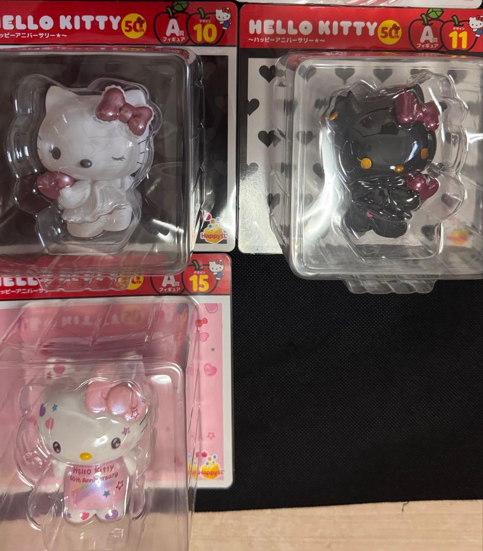 ハローキティ50周年A賞フュギュアまとめ売り人気11点おまけ付き2個