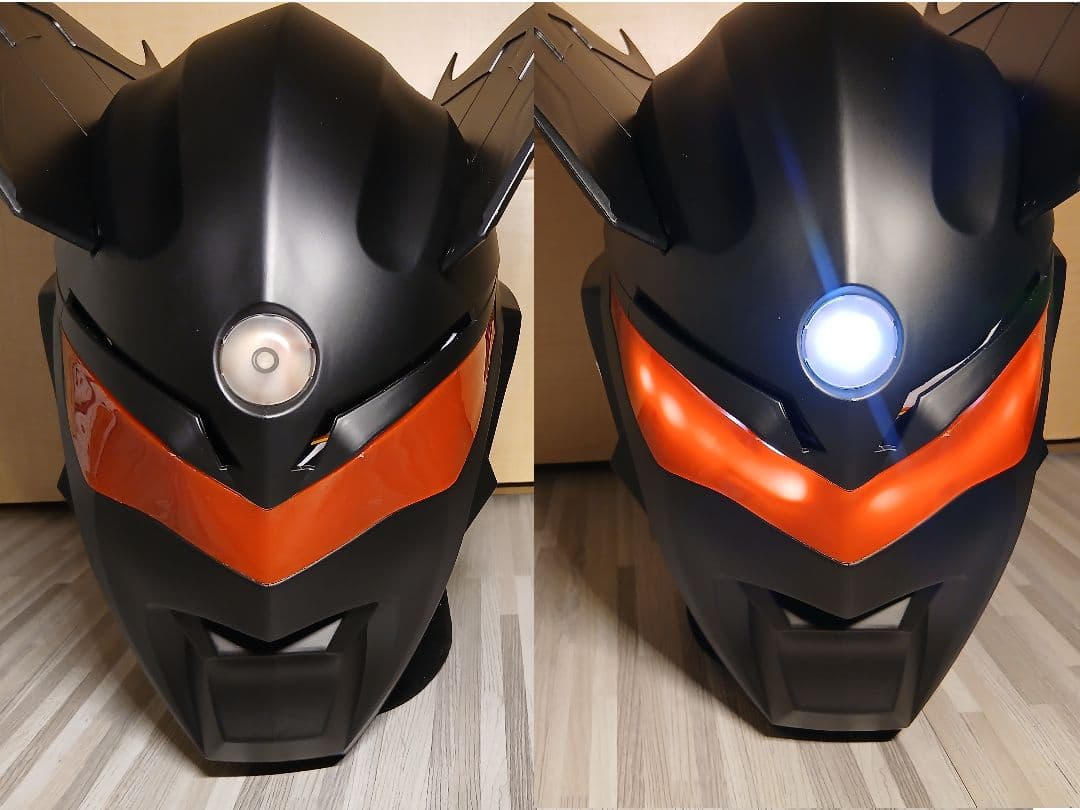 ★発光 【ウルトラマンゼロ(ダークロプスゼロ)】 1/1 コスプレ マスク お面