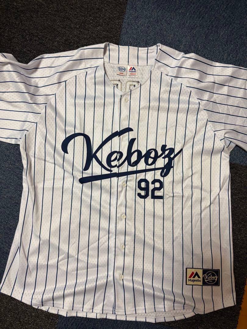 MAJESTIC×KEBOZ MESH BASEBALL SHIRT