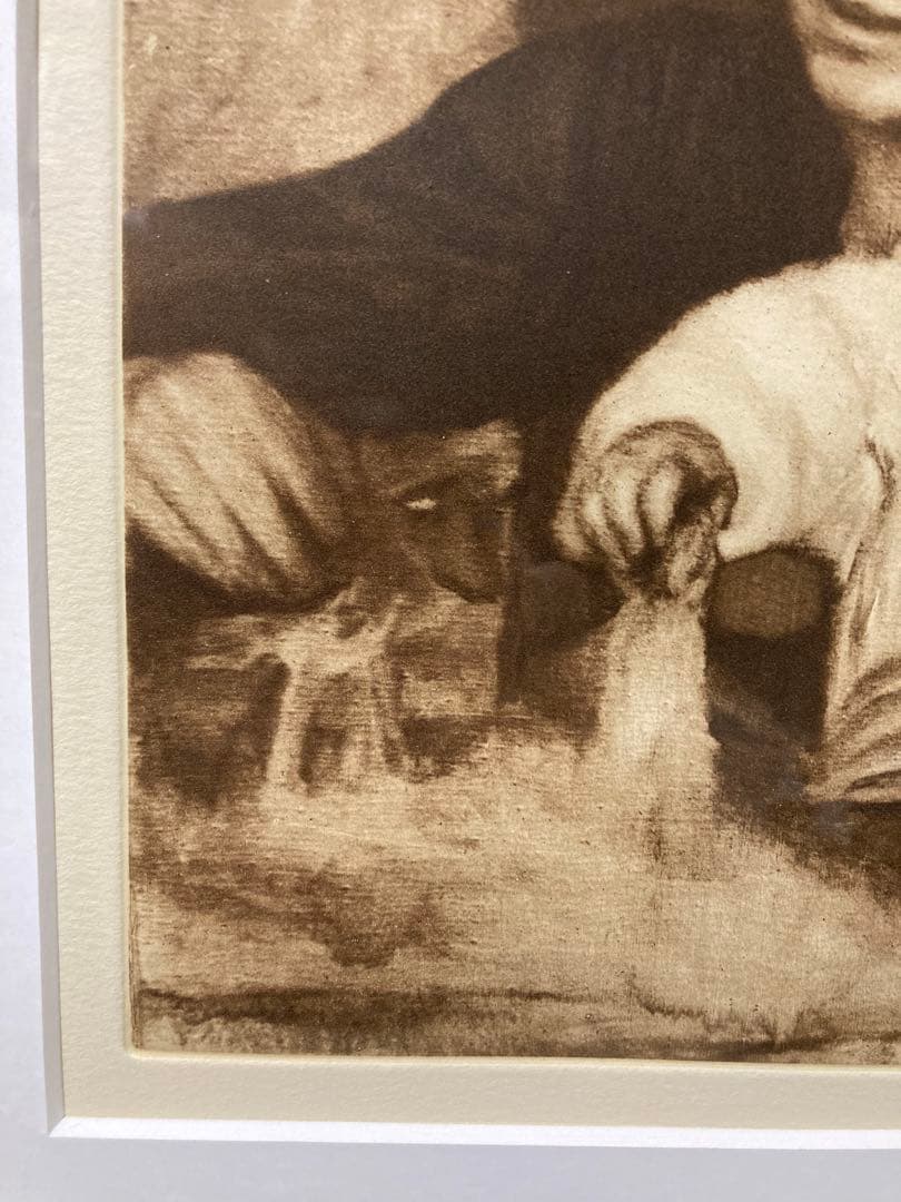 銅版画　【オーギュスト・ルノワール】　出品中の1919年作のあと刷り版