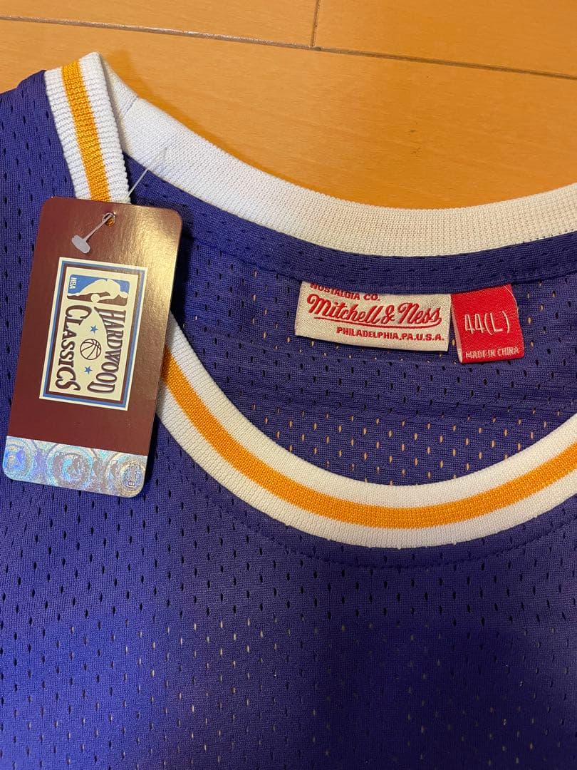 Lakers NBAタンクトップ　MITCHELL&NESS ユニホーム　 L