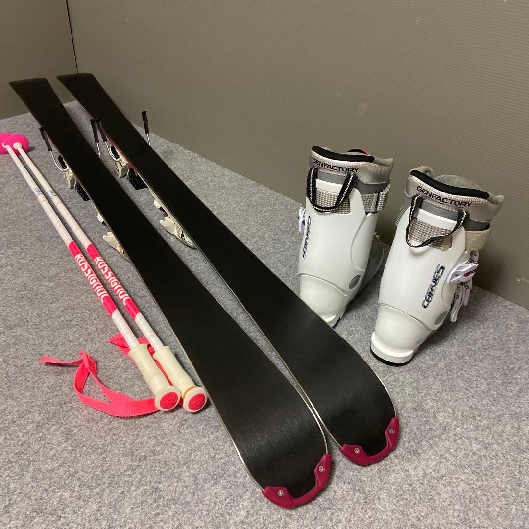 ★メンテナンス済　大人スキーセット板hart140cm ブーツ24.5cm