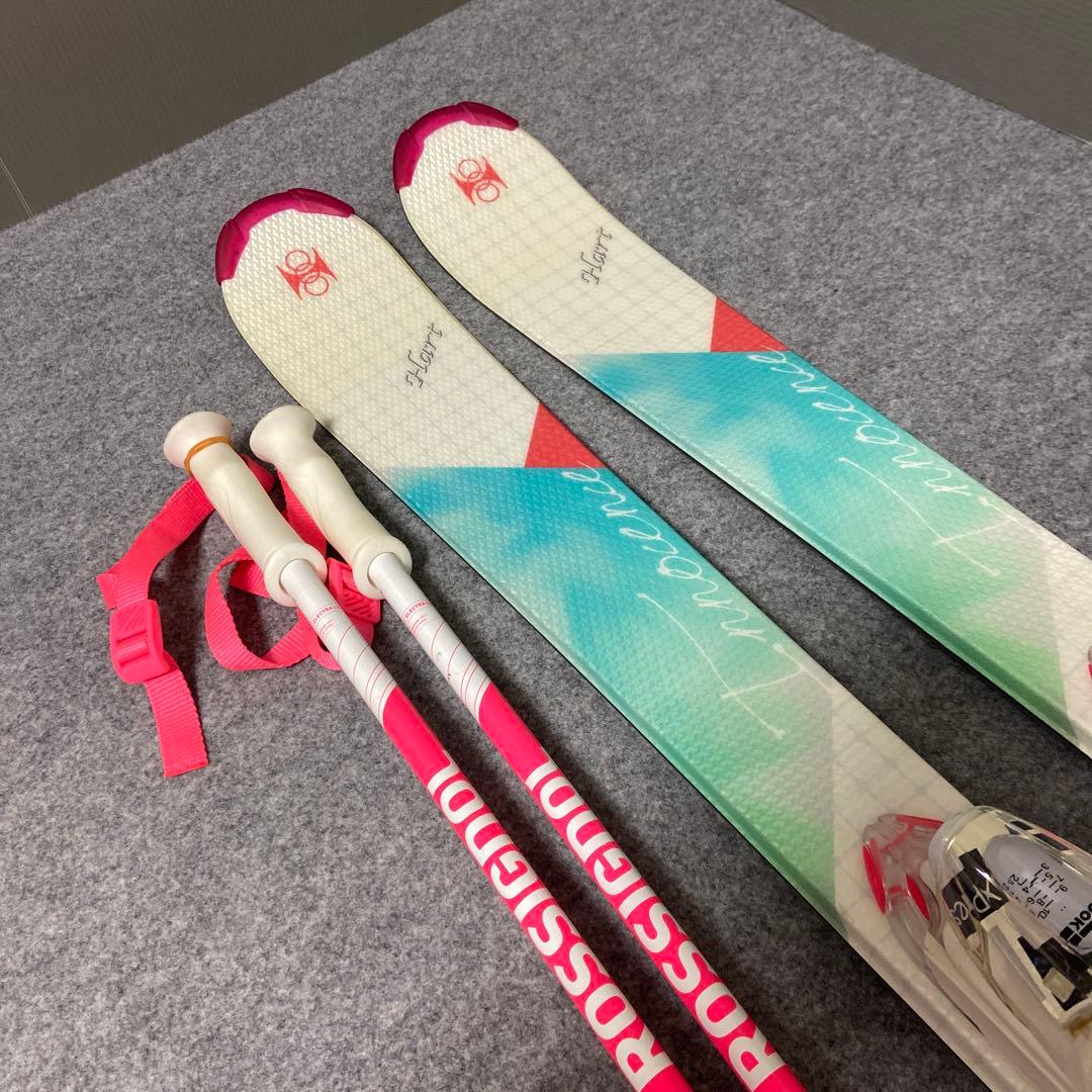 ★メンテナンス済　大人スキーセット板hart140cm ブーツ24.5cm