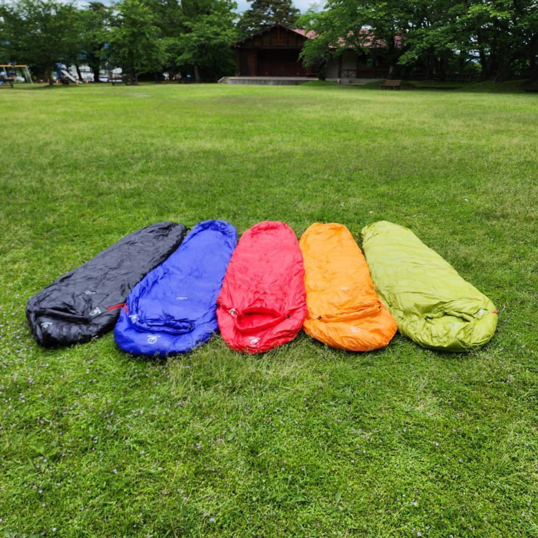 ★✨お得✨★寝心地最高　マミー型　寝袋 ダウンシュラフ　400g　ブラック