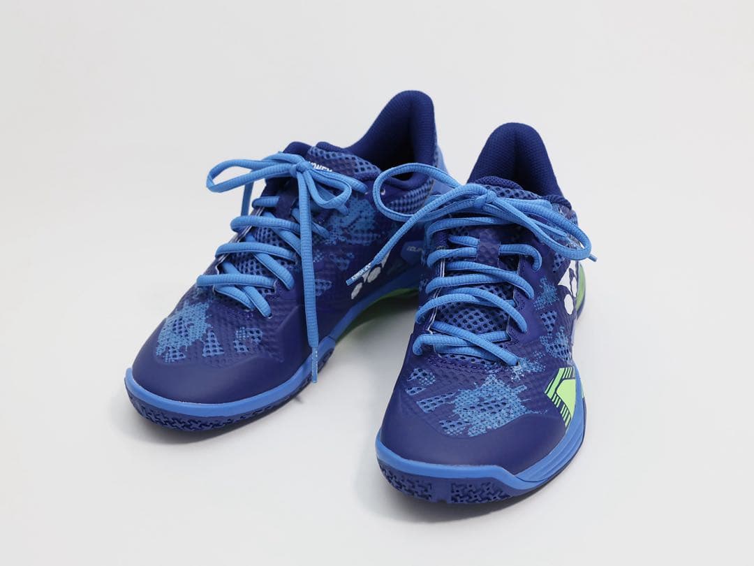 YONEX バドミントンシューズ 青色/緑色　24.0cm