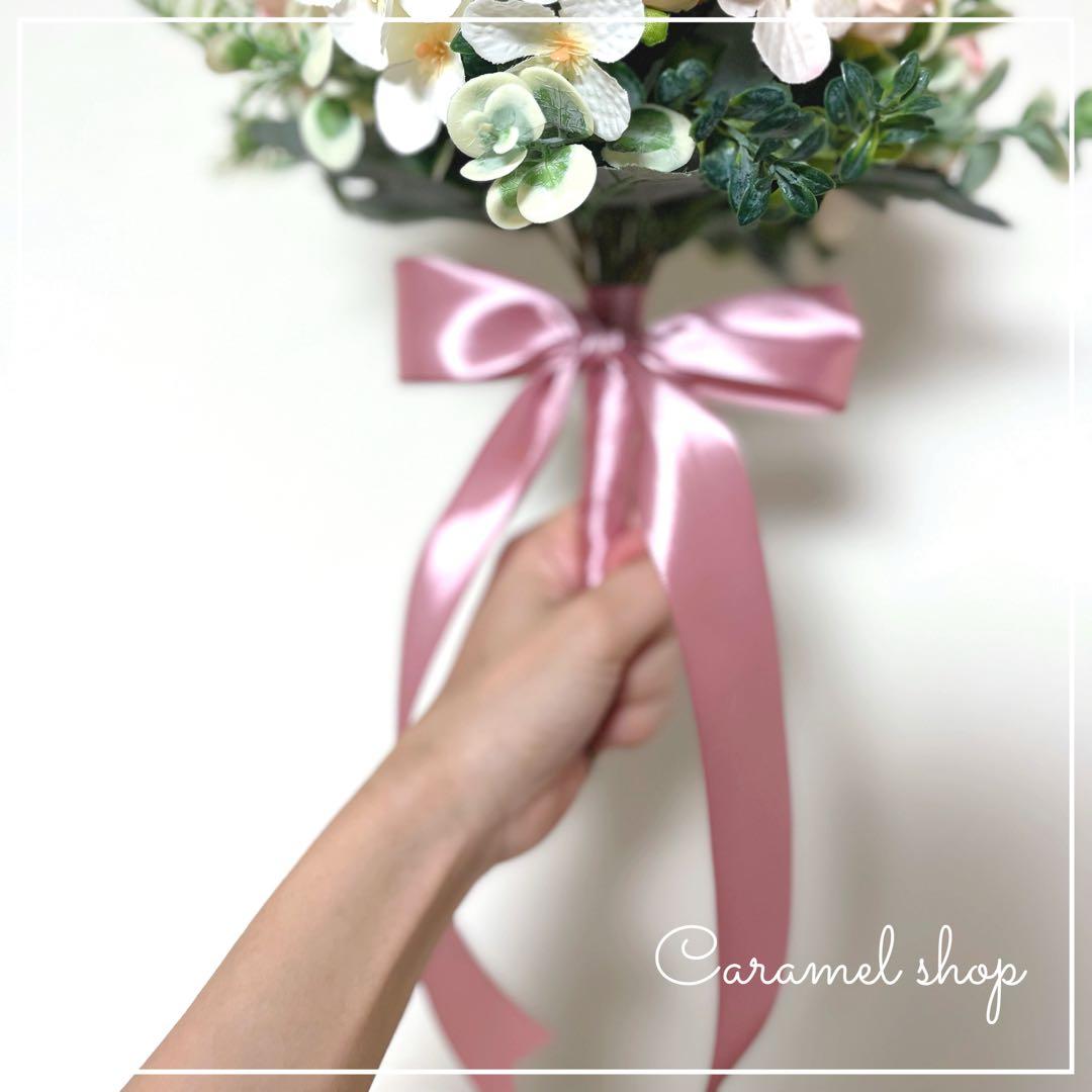 ブーケ 造花 結婚式 FTW ブートニア ピンク ウエディング ミッキーベール