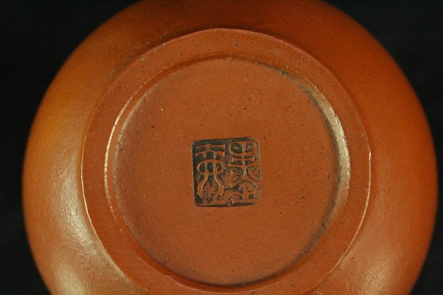 中国美術 煎茶 朱泥 茶器 在印(K-YC691)