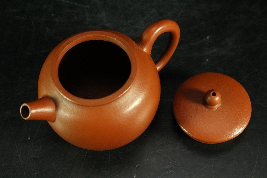 中国美術 煎茶 朱泥 茶器 在印(K-YC691)