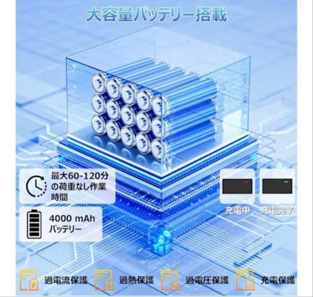 電動草刈り機❤️充電式　コードレス　バッテリー2個付き　芝刈り機　伸縮式　角度調整