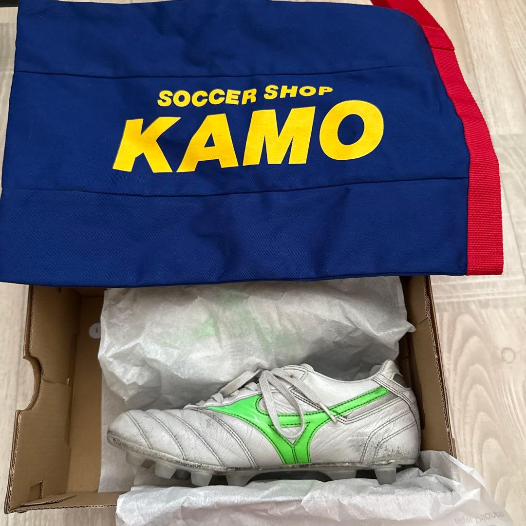 モレリア2Japanサッカーシューズ 日本製 ホワイト/グリーン　限定　グリーン