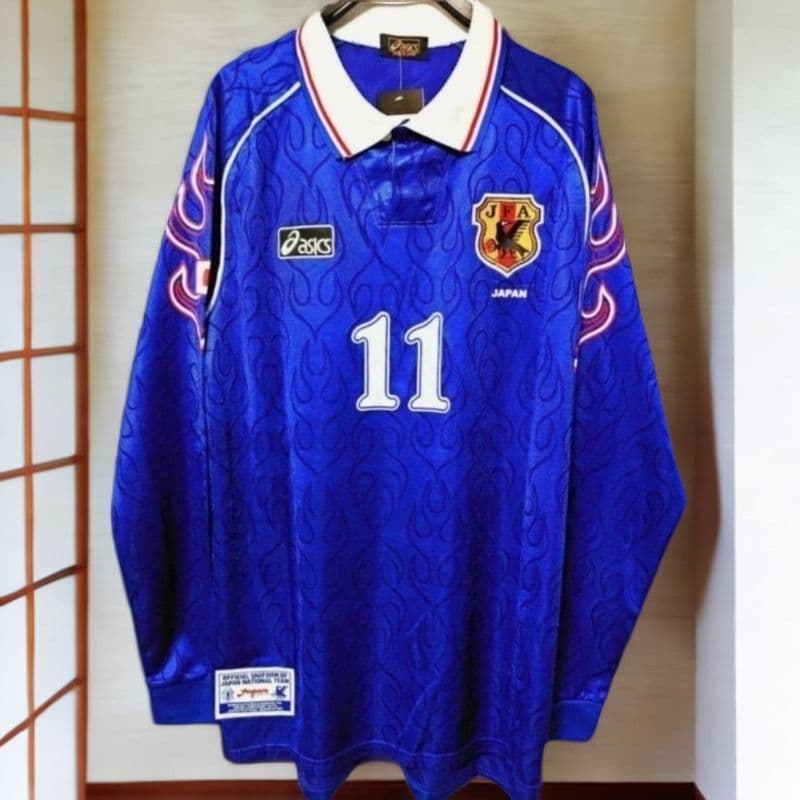 日本代表 98 フランス W杯 長袖 三浦知良 11 番 KAZU ユニフォーム