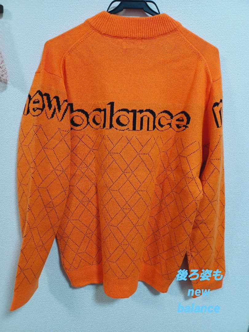 新品✰new balance golf 3Dダイヤ モックネックニット 6 XL