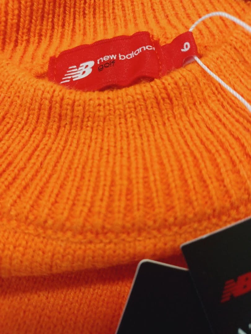 新品✰new balance golf 3Dダイヤ モックネックニット 6 XL