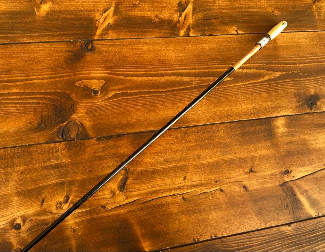 小物釣り竿　タナゴ竿　ブラウン×ホワイト　180cm ウッドグリップ　振り出し竿