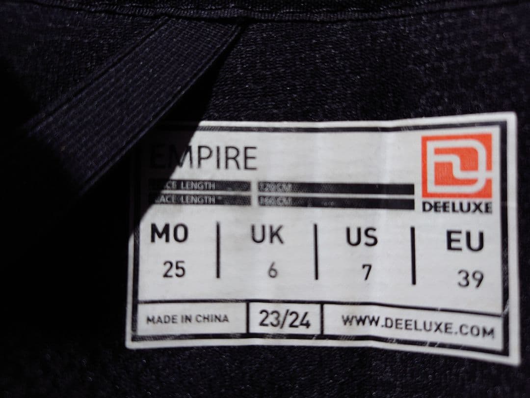 DEELUXE EMPIRE 25cm ブラック　美品 中敷オマケ付　今だけ特価