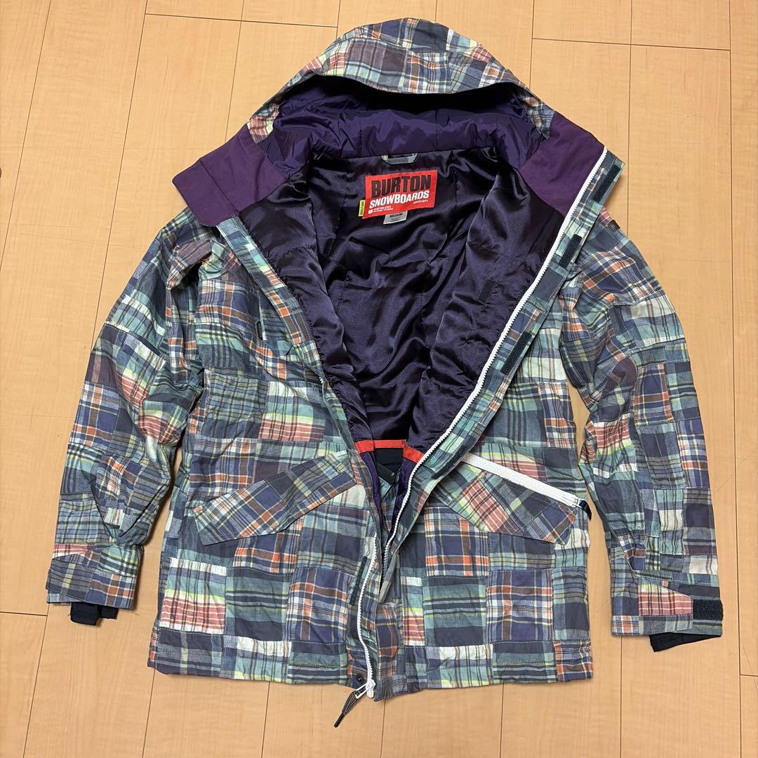 BURTON チェック柄 スノーボードジャケット