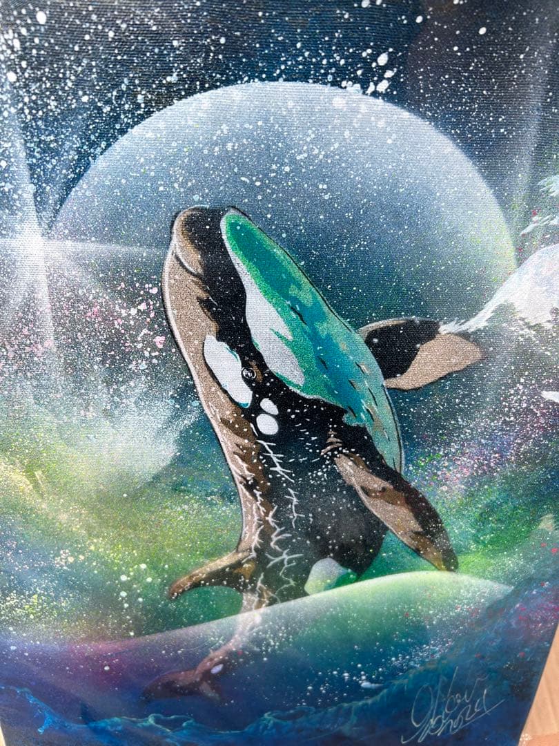 匿名配送⭐︎スプレーアート絵伝F 6 (410mm×318mm)原画キャンバス
