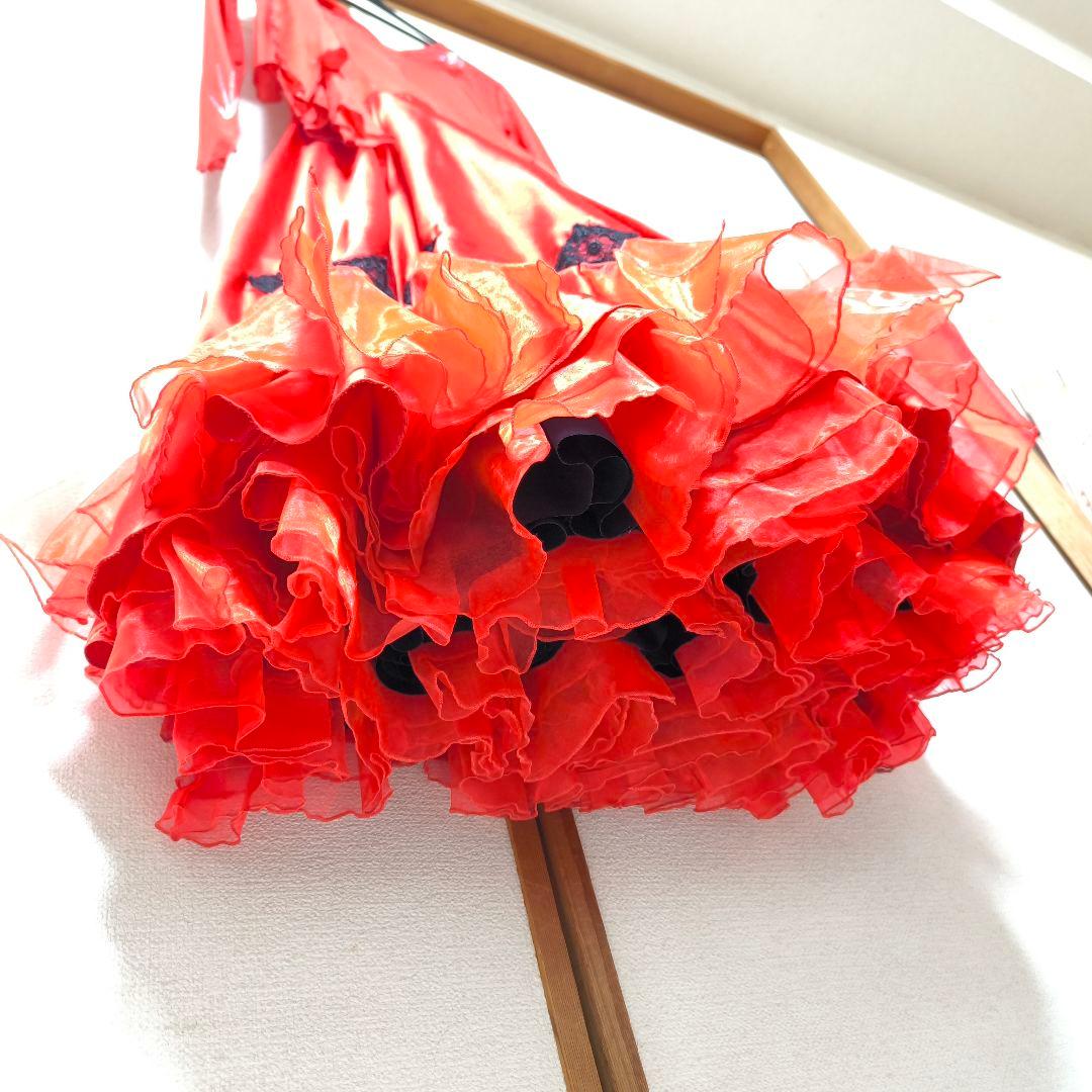 【華やか】スパンコール装飾 フレアロングドレス 美シルエット