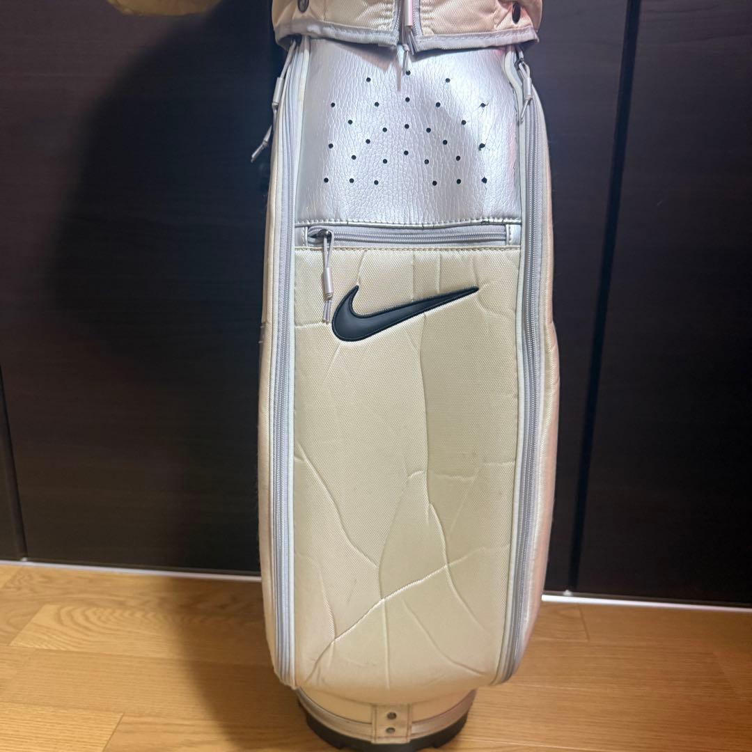 Nike キャディバッグ ゴルフバッグ ホワイト・シルバー