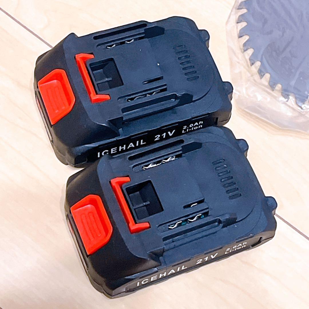 草刈り機 充電式 草刈機 コードレス バッテリー2個付き 1.2kg軽量 安全