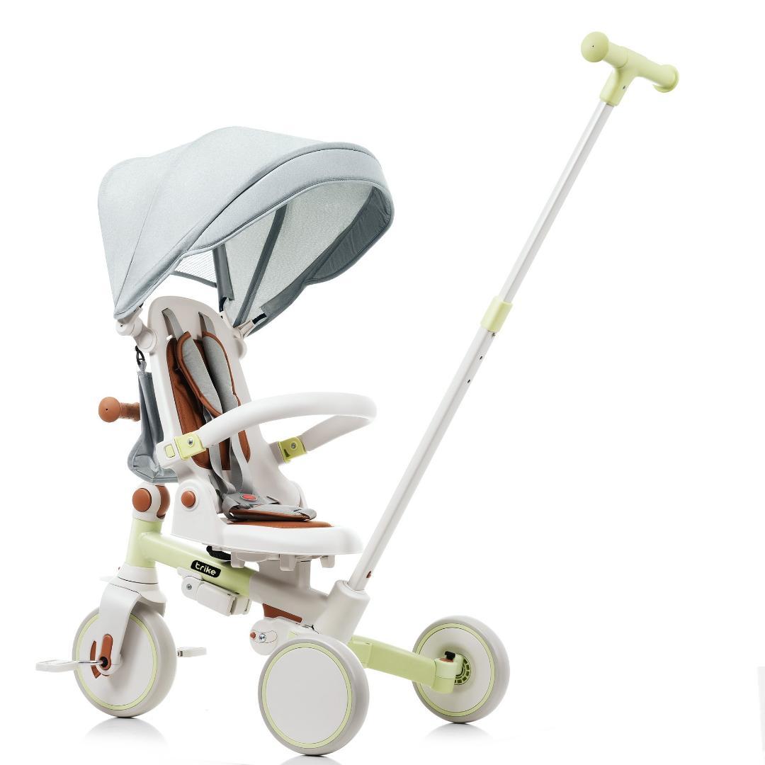 三輪車 子供用 折りたたみ 手押し かじとり 7WAY 1歳 2歳 3歳 ランニ