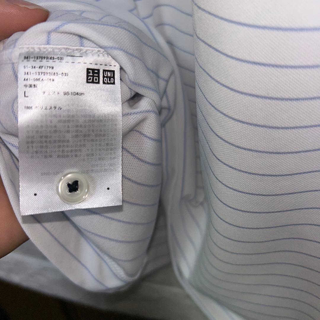 新品タグ付き。ユニクロ×錦織圭　NKドライEXポロシャツ(半袖) Lサイズ