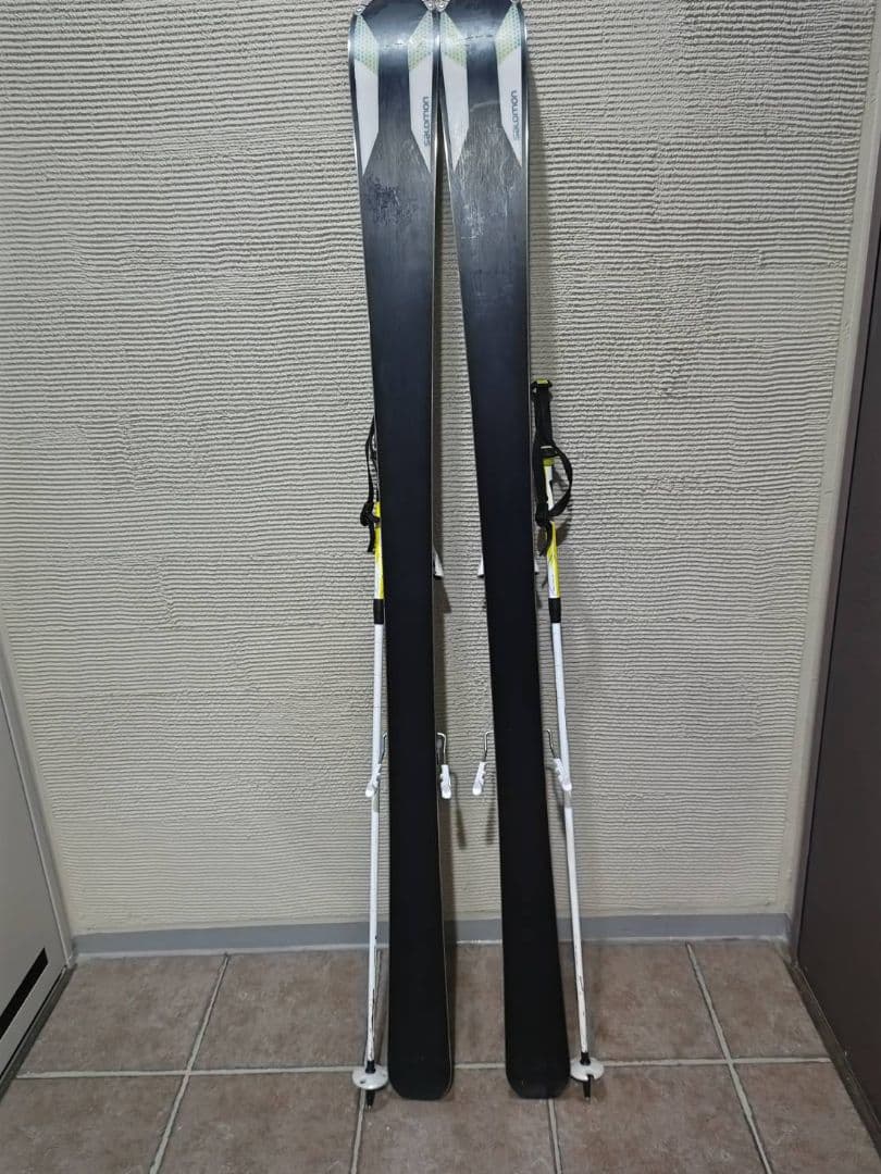 【美品】Salomon XMAX スキー板 165cm 伸縮ポール付