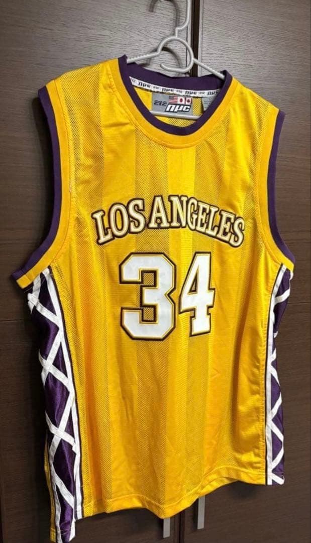 【激レア】212NYC×NBA レイカーズ シャック #34 ゲームシャツ L