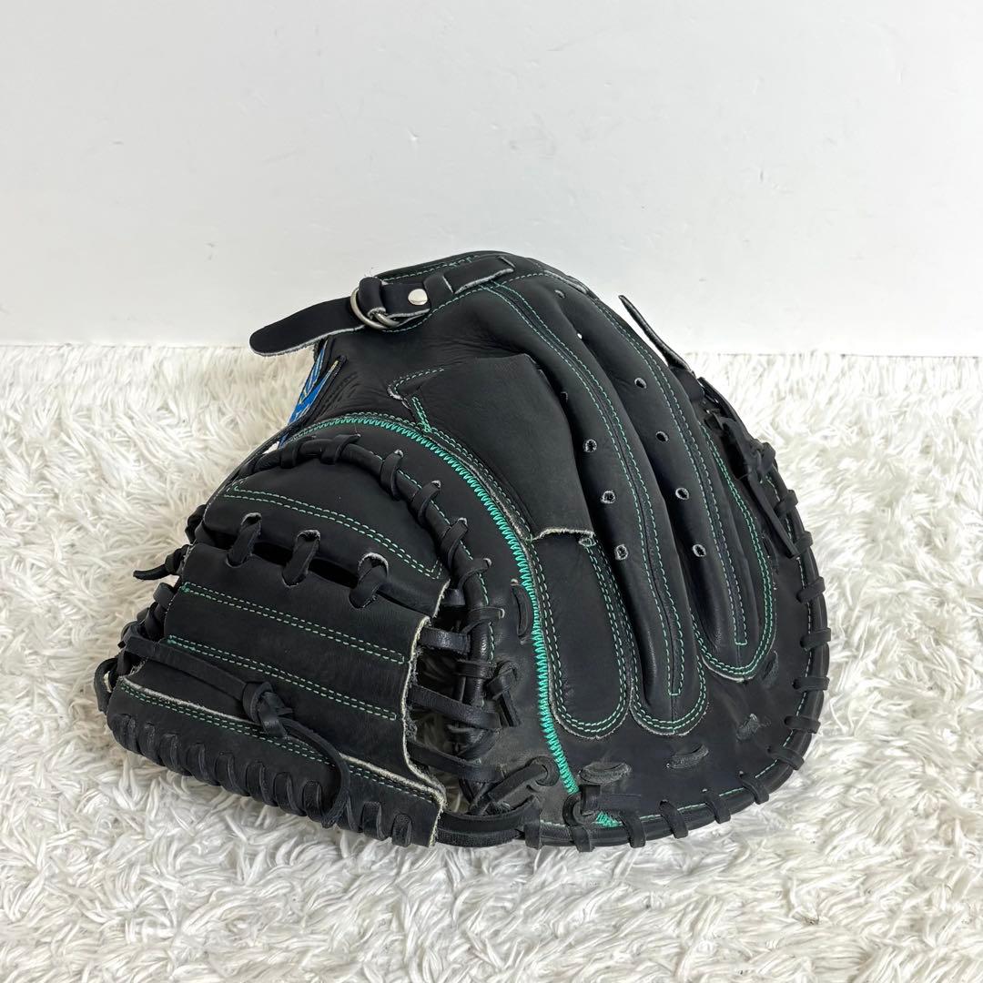 【美品】 ミズノ ビューリーグ キャッチャーミット 一般 軟式 グラブ 右投げ