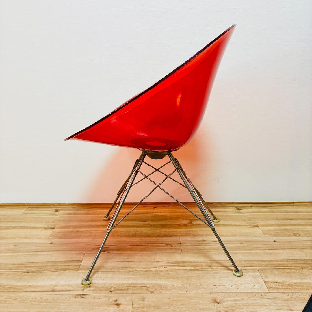 Kartell　カルテル　ERO S エロエス　クリアレッド　チェア　椅子